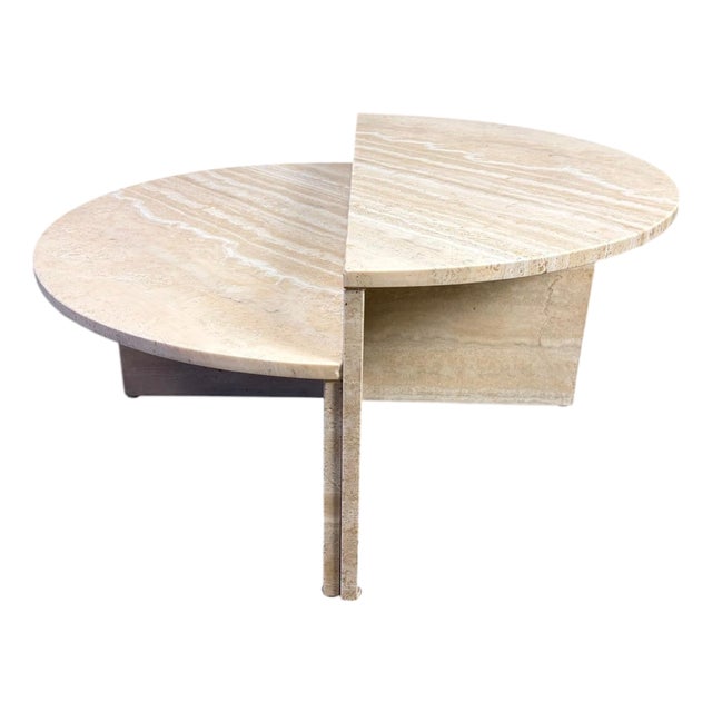 Vintage Travertine Coffee Table, 1970s For Sale