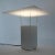 White Vintage Acrylic Glass Table Lamp For Sale - Image 8 of 13