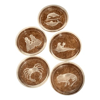 Vintage Crystal Bowls from Val Saint Lambert, Set of 5 For Sale