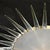 Modernist Brass Fitted Hand-Blown Murano Glass Starburst Spike Form Chandelier For Sale - Image 13 of 17