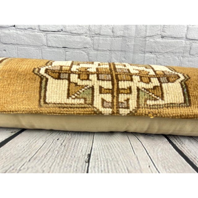 Textile 12 x 46 Lumbar Rug Pillow Artisanal Opulence Turkish Pillow Cushion Cover For Sale - Image 7 of 7