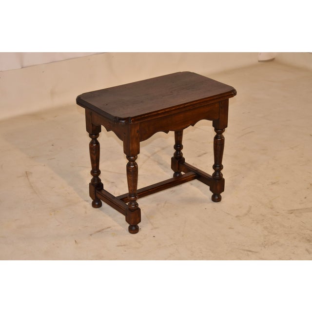 Victorian 19th Century English Oak Stool For Sale - Image 3 of 10