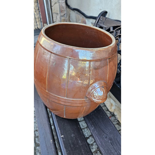 Vintage Art Deco Clay Pot, 1950s For Sale - Image 6 of 12