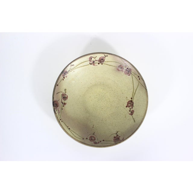 Vintage Pottery Serving Bowl For Sale - Image 4 of 11