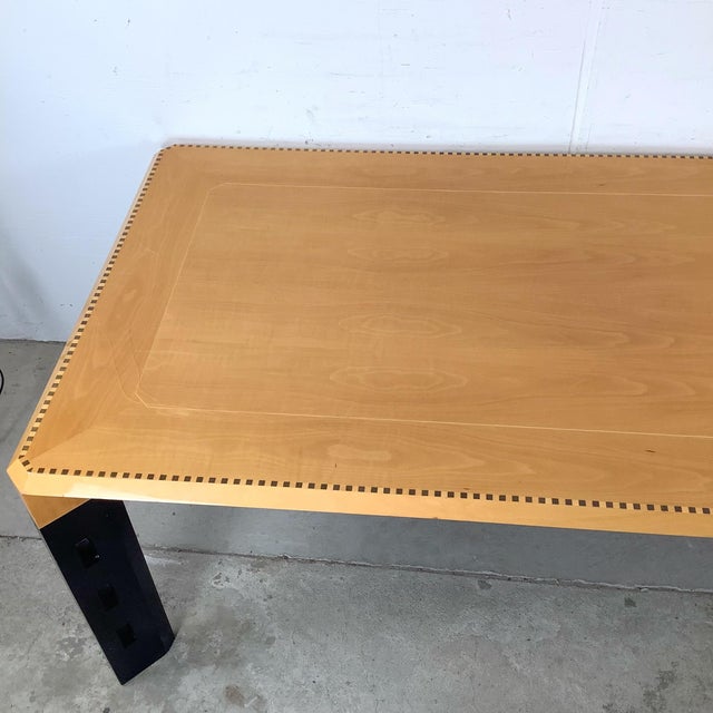 1990s Sawaya & Moroni Italian Architectural Modern Dining Table For Sale - Image 5 of 12