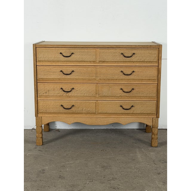 Danish Modern Oak Chest of Drawers by Henning Kjaernulf, 1960s For Sale - Image 6 of 6