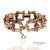 Contemporary Vintage 0.15 Ct Natural Diamond and 1.20 Ct Ruby Bracelet in 14k Rose Gold For Sale - Image 3 of 12
