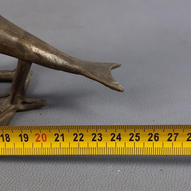 Ashanti Style Bronze Sculpture of Birds and Figures, Ghana, Early 1900s For Sale - Image 11 of 13
