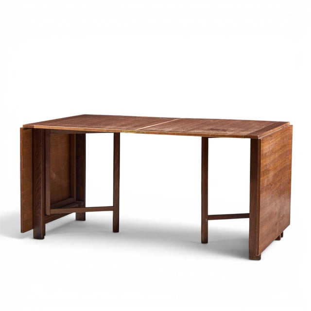 Bruno Mathsson Style Maria Mid Century Danish Teak Expanding Dining Table For Sale - Image 9 of 11