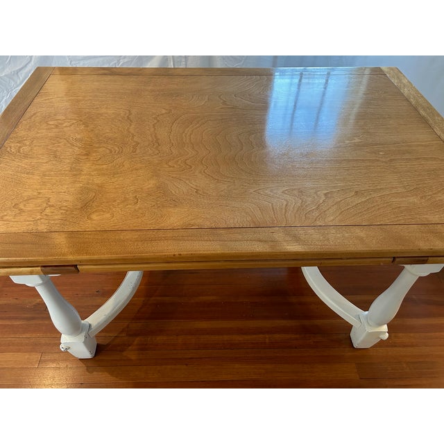 Farmhouse Early 20th Farmhouse Style Draw Leaf Dining Table For Sale - Image 3 of 16