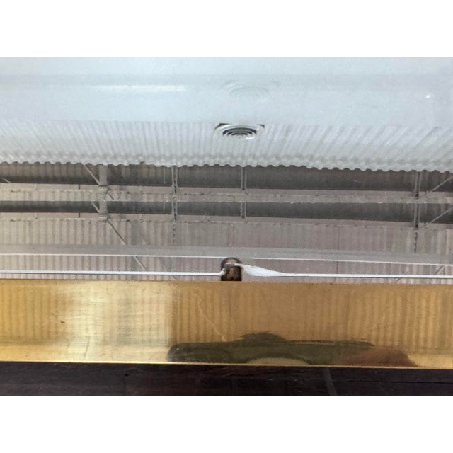 Circa 1970's Italian Brass Two Tiered Coffee Table For Sale In San Francisco - Image 6 of 12