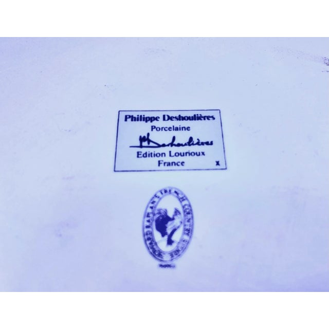 Blue 1980s Blue Gingham by Philippe Deshoulieres French Country Casserole Dish For Sale - Image 8 of 10