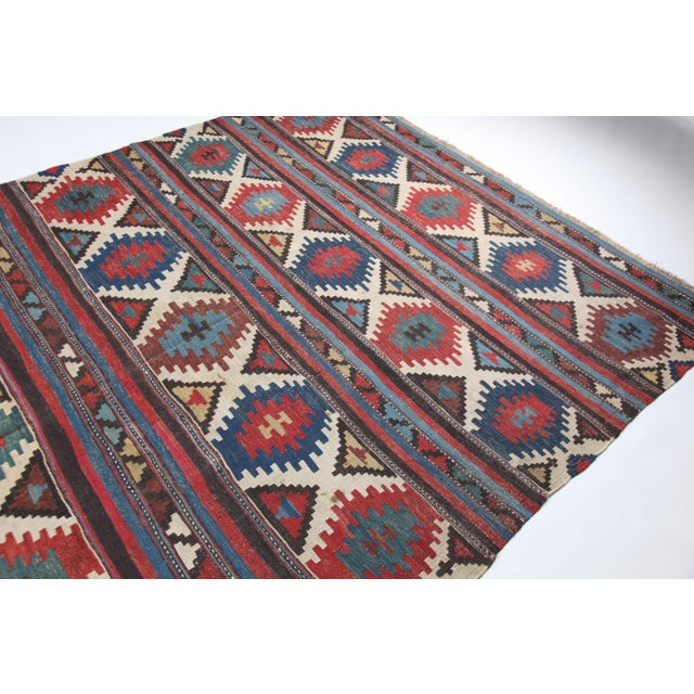 Textile Antique Shirvan Kilim – Caucasian Flatweave, Late 19th Century -5' 11'' X 8' 11'' For Sale - Image 7 of 14