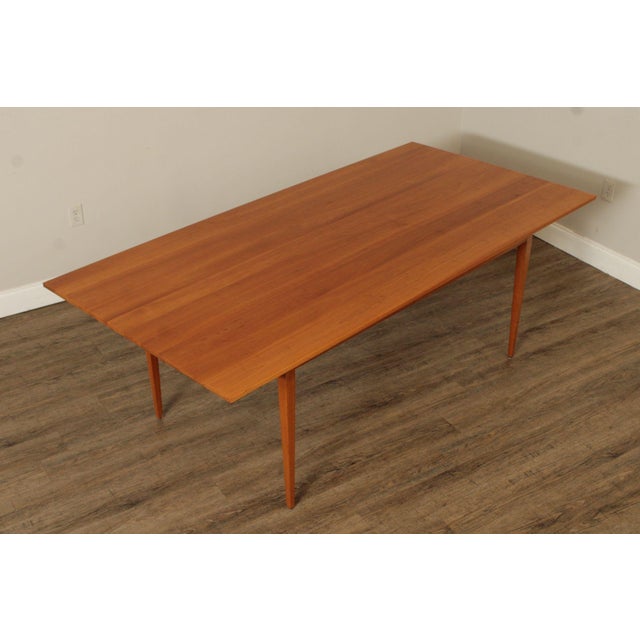 High Quality American Made Cherry Rectangular Top Dining Table on Tapered Square Legs