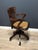 Classic mahogany desk chair with a light brown leather seat. Beautiful appearance and comfortable chair for daily use. The...
