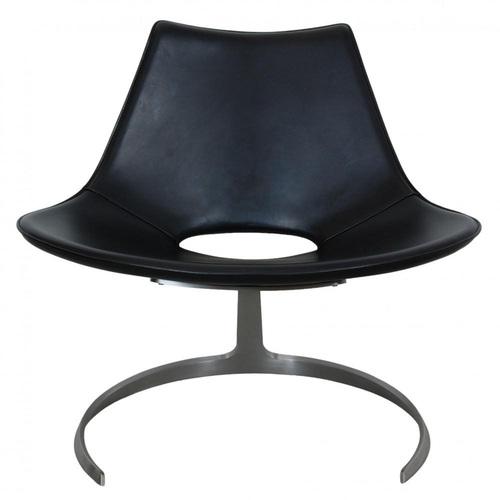 Scimitar Chair in Black Leather No.21 from Fabricius and Kastholm, 1990s For Sale - Image 17 of 17