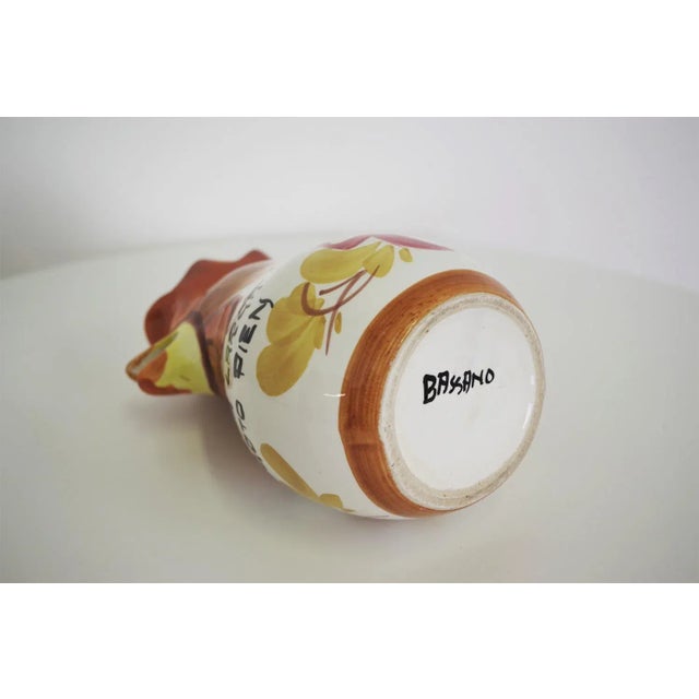 1970s Rooster-Shaped Jug from Bassano, 1970s For Sale - Image 5 of 10