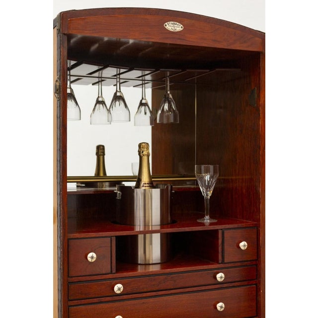 Starbay Bar Cabinet in Mahogany For Sale - Image 4 of 18