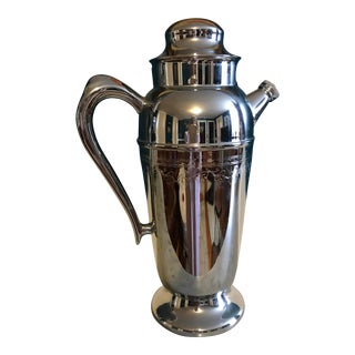 1930's Chrome Cocktail Pitcher For Sale