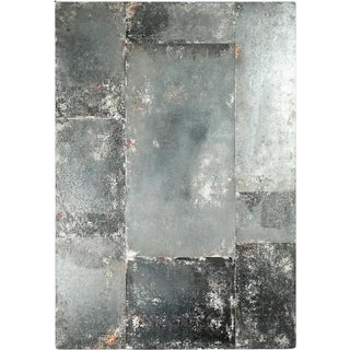 Large Wall Mirror in Oxidized Glass, 1950s For Sale