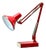 Mid-Century Articulated Desk Lamp in Red, 1970s For Sale