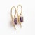 Vintage Style Amethyst, Topazes Dangle Earrings Silver, Gold, A Pair For Sale - Image 6 of 8