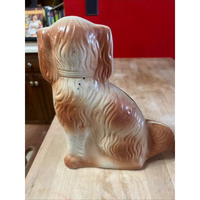 Pair of Antique Decorated Staffordshire Dogs, Circa 1860's For Sale - Image 6 of 15