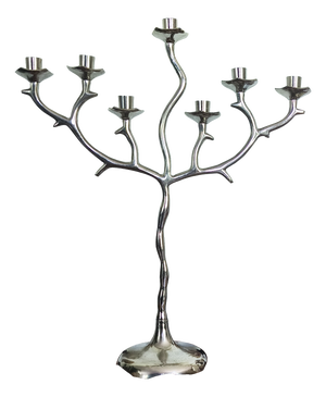 Vintage Candleholder in Aluminum, 1970s