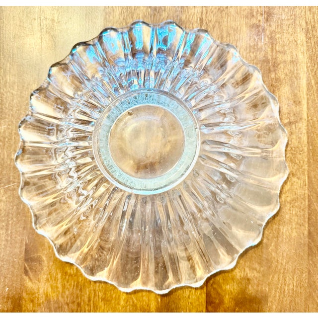 Transparent Mid 20th Century Heisey Crystolite Flared Serving Bowl For Sale - Image 8 of 12