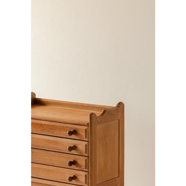 Wood Chest of Drawers by R. Guillerme and J. Chambron for Votre Maison, 1950s For Sale - Image 7 of 12