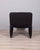 1980s Vintage Armchairs in Black Fabric, Italy, 1980s, Set of 5 For Sale - Image 5 of 9