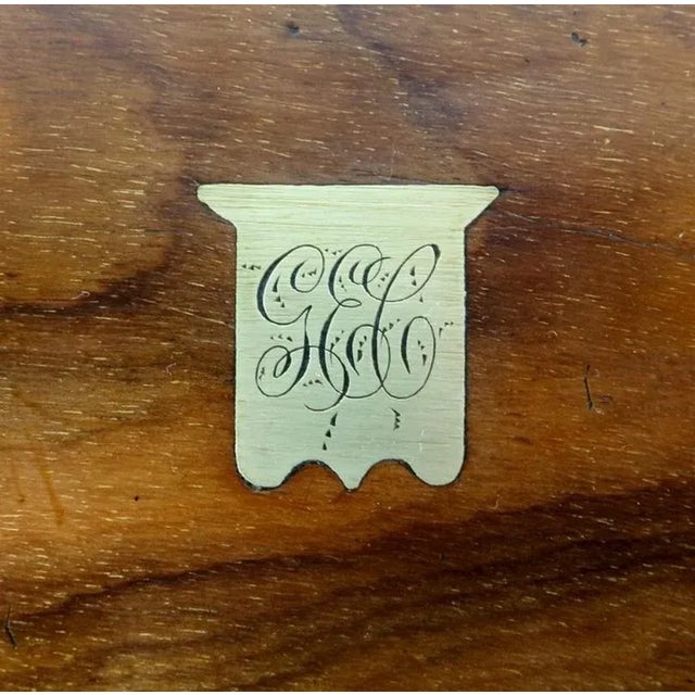 Walnut Travel Writing Case For Sale - Image 6 of 18