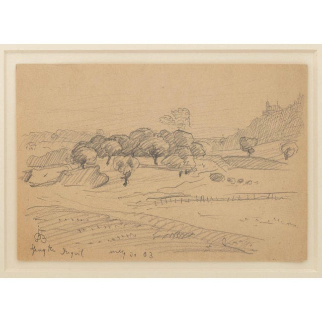 Gray Oscar F. Bluemner Landscape Scenes Graphite, 2 For Sale - Image 8 of 12