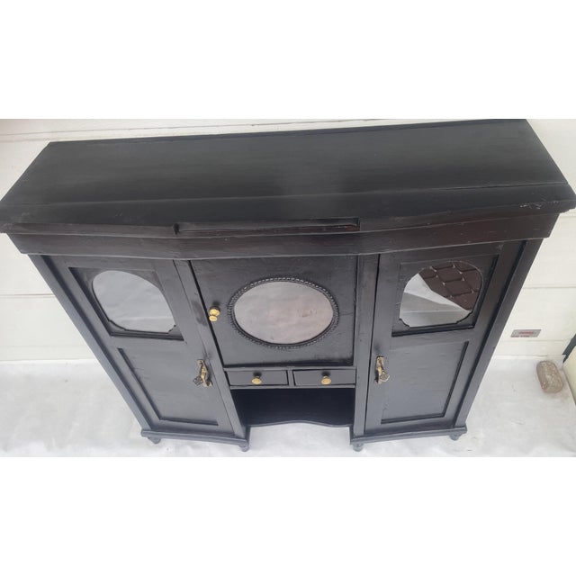 Antique Black Sideboard, 1890s For Sale - Image 4 of 18