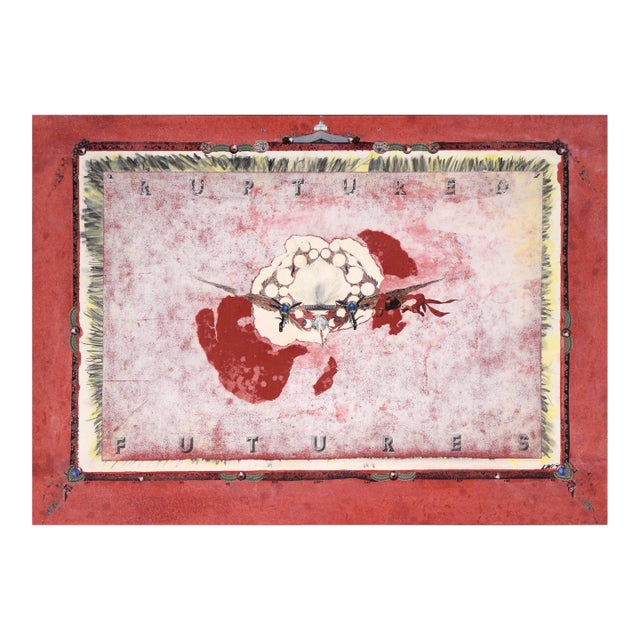 "Ruptured Futures" Satirical Bond Paperwork Collage by Mickey "Kano" Kane For Sale