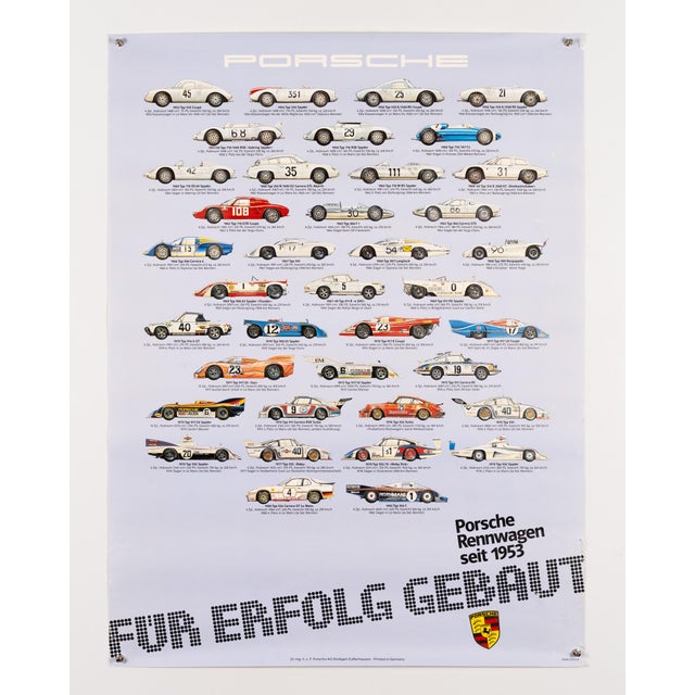 Modern Vintage Porsche Racing Cars Poster For Sale - Image 3 of 9