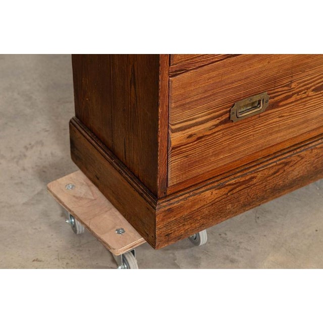 19th Century English Pine Campaign Drawers, 1890 For Sale - Image 13 of 16