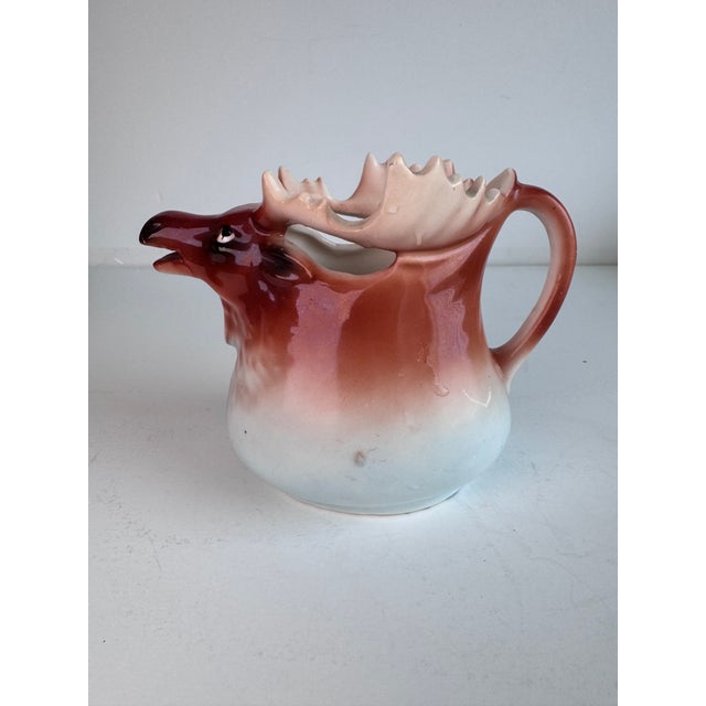 Cabin Elk Moose Pitcher For Sale - Image 3 of 7