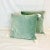 This is a pair of beautiful Sage-Mint Velvet pillows with white corner tassels. They are smaller at 13.5” x 13.5” and are...