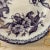 Rare Antique Purple Aesthetic Transferware Plate For Sale - Image 6 of 8