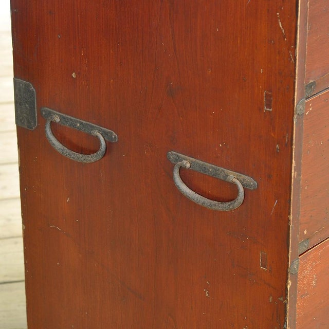 Japanese Tansu Chest of Drawers, 1870 For Sale - Image 11 of 16