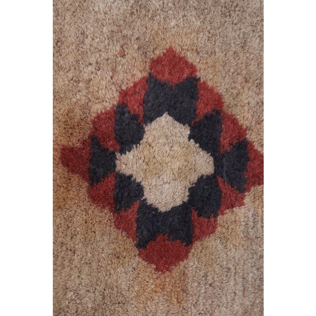 Vintage Angora Wool Turkish Shaggy Rug 3'1'' X 4'9'' For Sale - Image 9 of 10