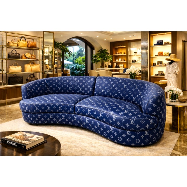 Scarlet Curved Sofa For Sale - Image 11 of 11