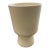 Mid Century Modern Large Matte White Chalice Pottery Planter in the Style of Malcolm Leland For Sale