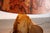 Stunning sculptural ceramic table lamp by Marianne Koplin, Germany, 1970s. This incredible table lamp reflects the warm...