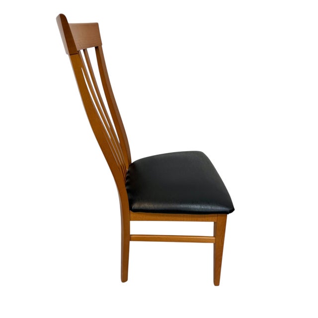 1990s Vintage Italian Modern High-Back Dining Chairs - Set of 6 For Sale - Image 5 of 9