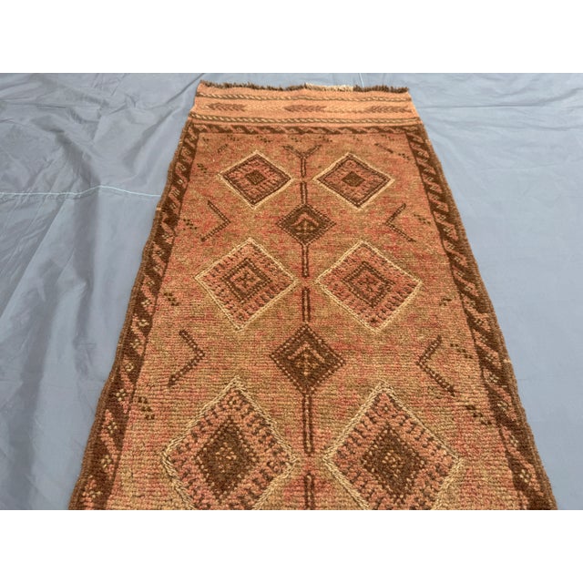 Islamic Vintage Afghan Hand-Knotted Mishwani Flatweave Kilim Runner Rug, For Sale - Image 3 of 12