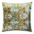 Green Ikat Silk Velvet Pillow 20x20 | Handmade Designer Accent Cushion For Sale