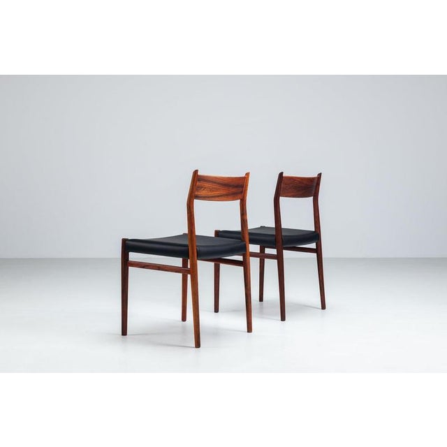 Model 418 Dining Chairs in Rosewood by Arne Vodder for Sibast Mobler, Denmark, 1960, Set of 8 For Sale - Image 12 of 17