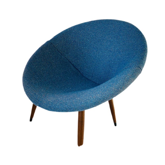 Mid Century Atomic Age Saucer Lounge Chair | Chairish